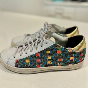 P448 Multicolor and Gold Sneakers